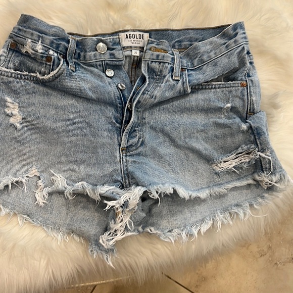 Agolde Pants - AGolde denim destroyed  shorts size 25